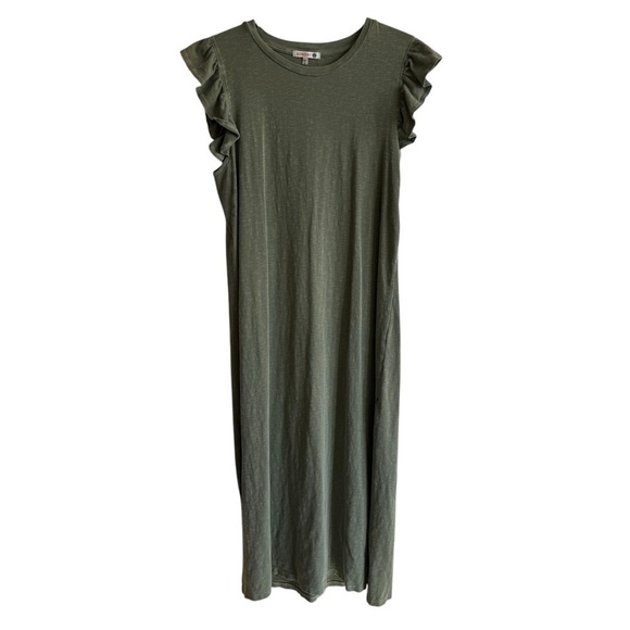 Sundry Ayana Ruffle Sleeve Midi Dress, Size 3 (Large) - Picture 3 of 10